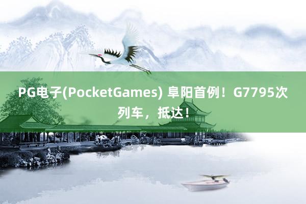 PG电子(PocketGames) 阜阳首例！G7795次列车，抵达！
