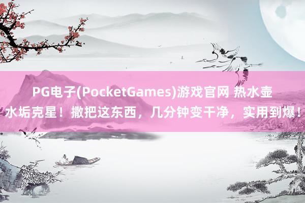PG电子(PocketGames)游戏官网 热水壶水垢克星！撒把这东西，几分钟变干净，实用到爆！