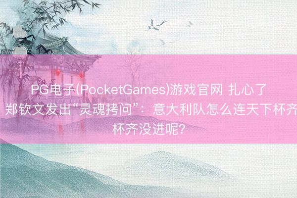 PG电子(PocketGames)游戏官网 扎心了，老铁！郑钦文发出“灵魂拷问”：意大利队怎么连天下杯齐没进呢？